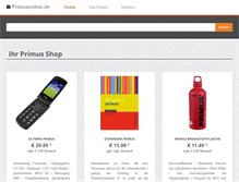 Tablet Screenshot of primusonline.de
